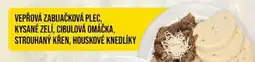 Jip Vepřová zabijačová plec, kysané zelí, cibulová omáčka, strouhaný křen, houskové knedlíky nabídka