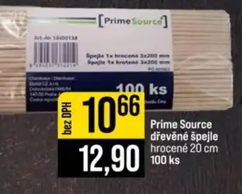 Prime Source dřevěné špejle hrotené
