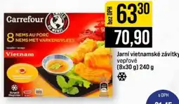 Jip Carrefour jarní vietnamské závitky vepřové nabídka