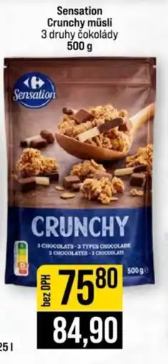 Jip Sensation crunchy müsli nabídka