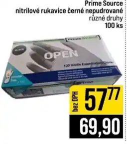Jip Prime Source nitrilové rukavice černé nepudrované nabídka