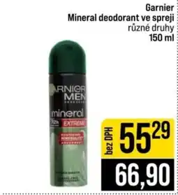 Jip Garnier mineral deodorant ve spreji nabídka