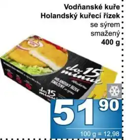 Jip Vodňanské kuře Holandský kuřecí řízek se sýrem smažený nabídka