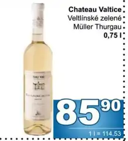 Jip Chateau Valtice Veltlínské zelené Müller Thurgau nabídka