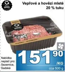 Jip Tělo Maso vepřové a hovězí mleté nabídka