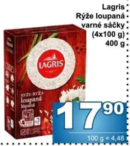 Jip Lagris rýže loupaná varné sáčky nabídka