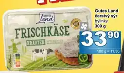 Jip Gutes Land čerstvý sýr bylinky nabídka