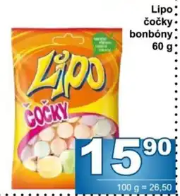 Jip Lipo čočky bonbóny nabídka