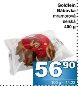 Jip Goldfein bábovka mramorová selská nabídka