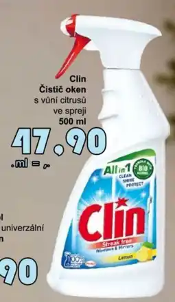 Jip Clin čistich oken s vůní citrusů nabídka