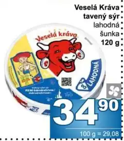 Jip Veselá kráva tavený sýr lahodná šunka nabídka