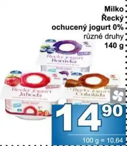 Jip Milko Řecký ochucený jogurt 0% nabídka