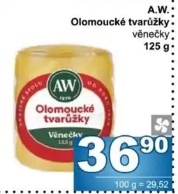 Jip A.W. Olomoucké tvarůžky věnečky nabídka