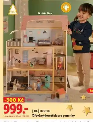 LUPILU Dřevěný domeček pro panenky