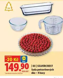 Lidl SILVERCREST Sada potravinových dóz – 4 kusy nabídka