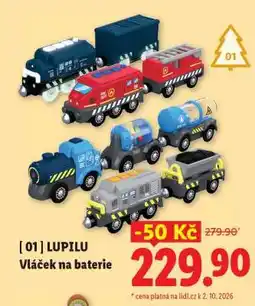 Lidl LUPILU Vláček na baterie nabídka