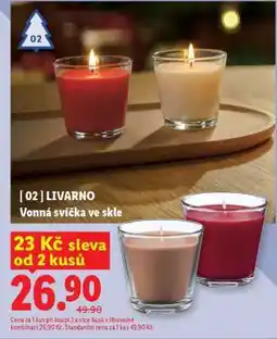 Lidl Livarno Vonná svíčka ve skle nabídka