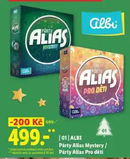Lidl Párty Alias Mystery / Párty Alias Pro děti nabídka