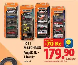 Lidl Matchbox ANGLIČÁK - 5 KUSŮ nabídka