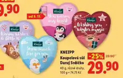 Lidl KNEIPP Koupelová sůl Daruj Srdíčko nabídka