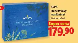 Lidl Alpa Francovkový masážní set nabídka