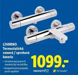 Lidl LIVARNO Termostatická vanová / sprchová baterie nabídka
