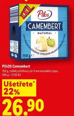 Lidl PILOS Camembert nabídka