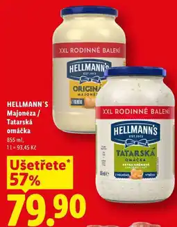 Lidl HELLMANN'S Majonéza / Tatarská omáčka nabídka