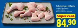 Lidl Kuřecí stehna a křídla mix, cena za nabídka