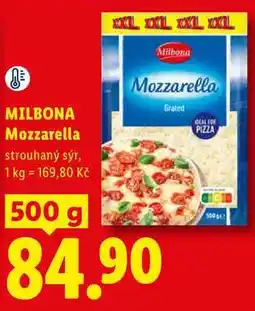 Lidl MILBONA Mozzarella, strouhaný sýr nabídka