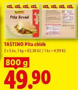 Lidl TASTINO Pita chléb, 2 x 5 ks nabídka