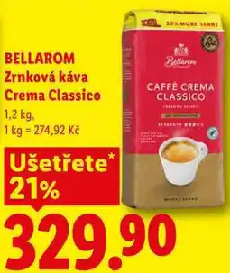 Lidl BELLAROM Zrnková káva Crema Classico nabídka