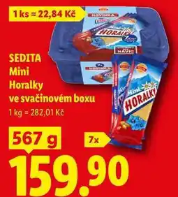 Lidl SEDITA Mini Horalky ve svačinovém boxu, 567 g HORALKY nabídka