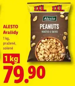 Lidl ALESTO Arašídy, 1 kg, pražené, solené nabídka