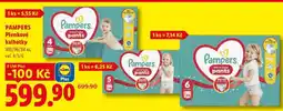 Lidl PAMPERS Plenkové kalhotky 108/96/84 ks, vel. 4/5/6 S nabídka