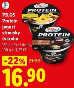 Lidl PILOS Protein jogurt s kousky tvarohu, 150 g, různé druhy nabídka
