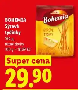 Lidl BOHEMIA Sýrové tyčinky, 160 g, různé druhy nabídka