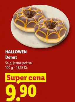 Lidl HALLOWEN Donut, 54 g, jemné pečivo nabídka