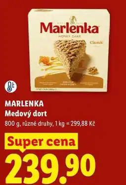 Lidl MARLENKA Medový dort, 800 g, různé druhy nabídka