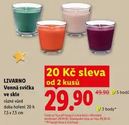 Lidl LIVARNO Vonná svíčka ve skle, různé vůně nabídka