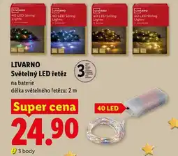 Lidl LIVARNO Světelný LED řetěz, na baterie nabídka