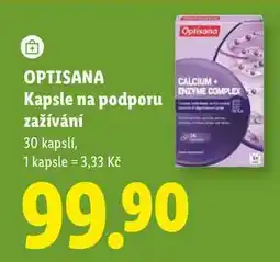 Lidl OPTISANA Kapsle na podporu zažívání, 30 kapslí nabídka