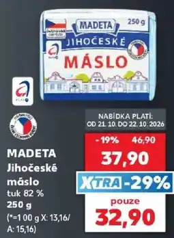 Kaufland Madeta jihočeské máslo nabídka