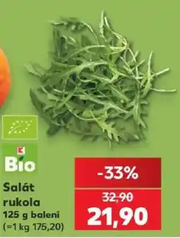 Kaufland Bio salát rukola nabídka
