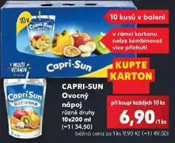 Kaufland Capri-Sun ovocný nápoj nabídka