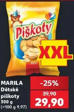 Kaufland Marila dětské piškoty nabídka