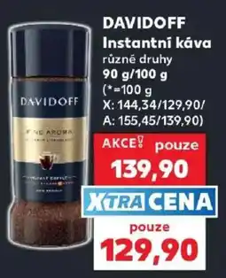 Kaufland Davidoff instantní káva nabídka