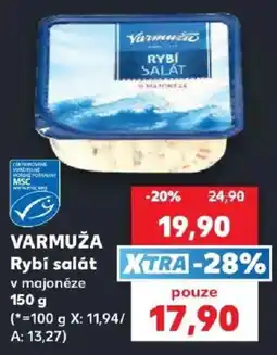 Kaufland Varmuža rybí salát v majonéze nabídka