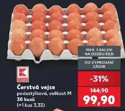 Kaufland K Classic čerstvá vejce nabídka