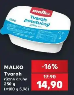 Kaufland Malko Tvaroh nabídka